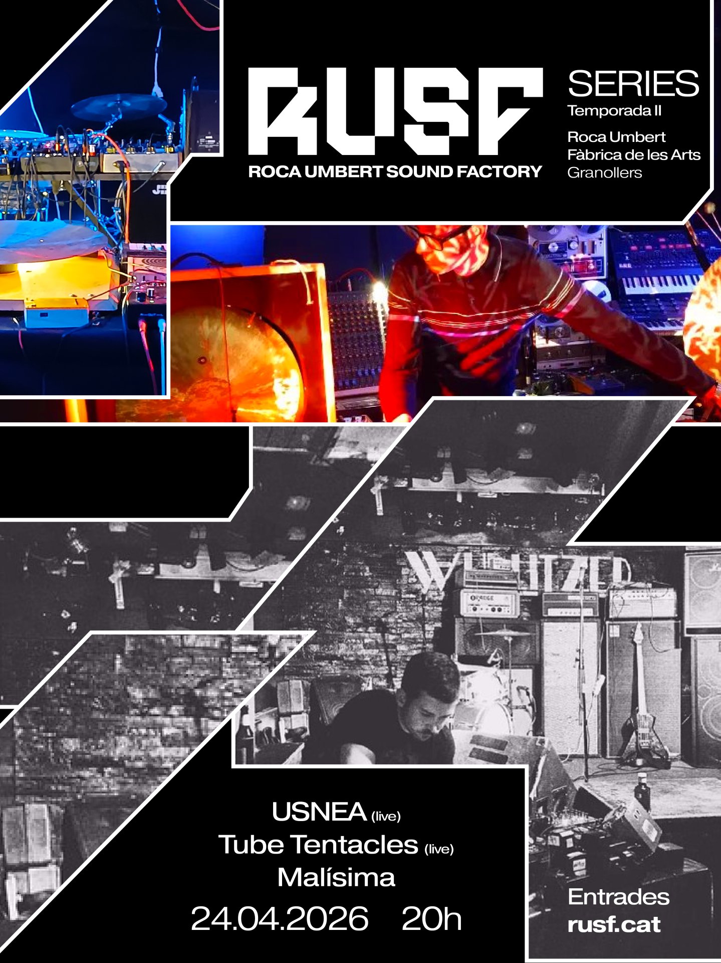 USNEA (live), Tube Tentacles (live), Malíssima (DJ Set)